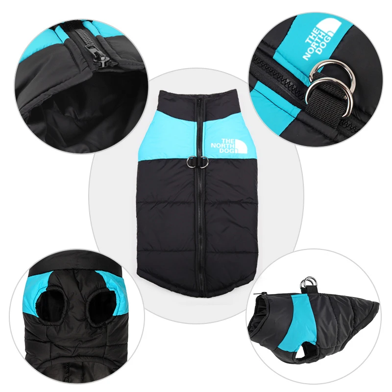 8 Size S-5XL Winter Dog Clothes For Pet Waterproof Warm Large Dog Vest Cat Puppy Ski Coats Jackets Green/Red/Blue/Pink 8 Size S-5XL Winter Dog Clothes For Pet Waterproof Warm Large Dog Vest Cat Puppy Ski Coats Jackets Green/Red/Blue/Pink