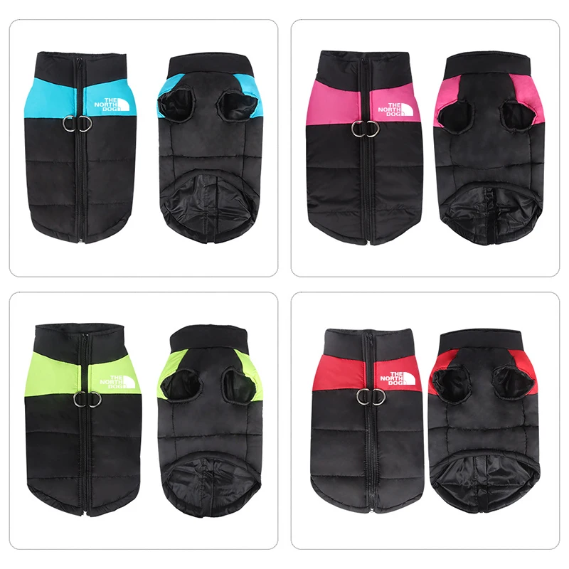 8 Size S-5XL Winter Dog Clothes For Pet Waterproof Warm Large Dog Vest Cat Puppy Ski Coats Jackets Green/Red/Blue/Pink 8 Size S-5XL Winter Dog Clothes For Pet Waterproof Warm Large Dog Vest Cat Puppy Ski Coats Jackets Green/Red/Blue/Pink