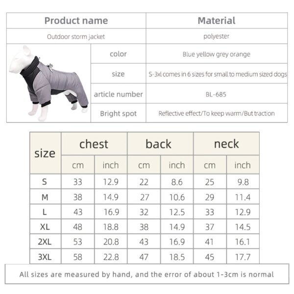 Winter Warm Waterproof Dog Jacket - Image 6