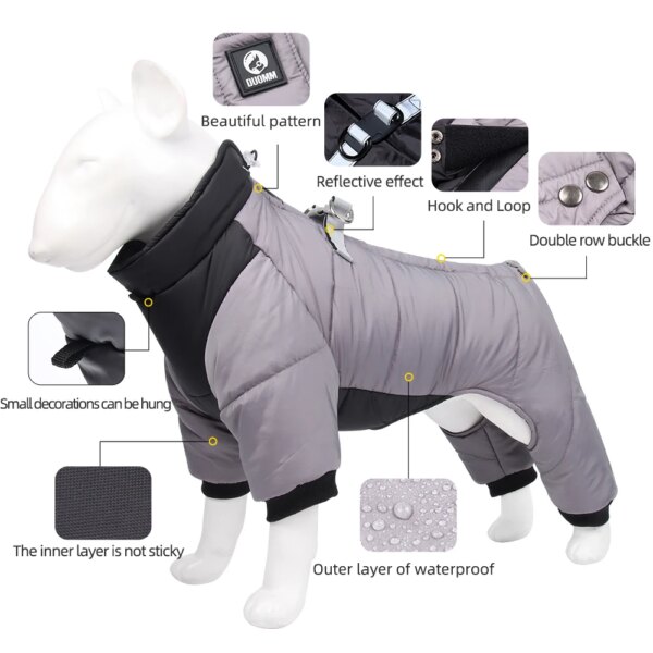 Winter Warm Waterproof Dog Jacket - Image 4