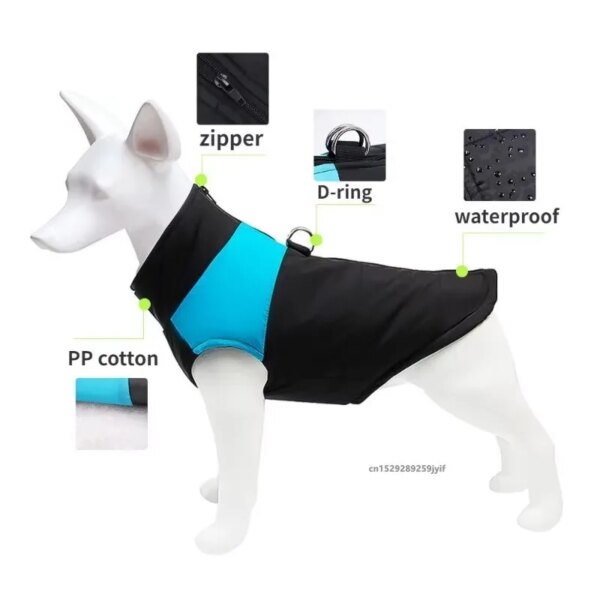 Waterproof Warm Dog Jacket – Winter Vest - Image 3