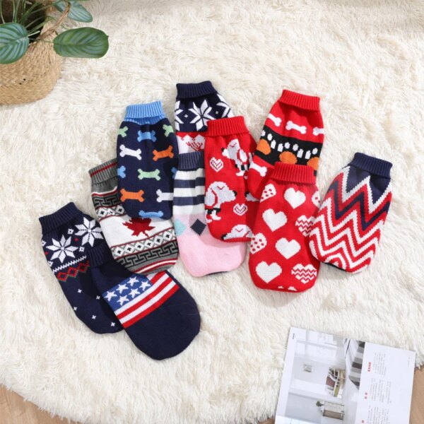Cute Cat Sweater - Winter Warm Pet Clothes for Cats - Image 3