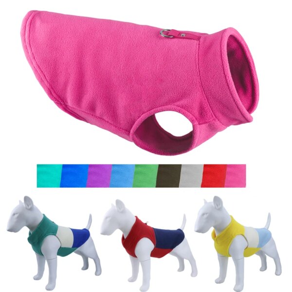 Winter Fleece Dog Jacket for Small Breeds