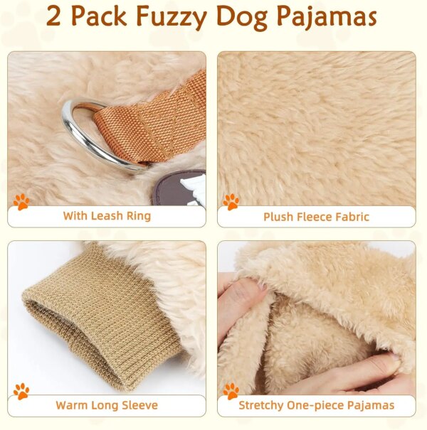 Thermal Velvet Dog Pajamas - Winter Jumpsuit - Image 3
