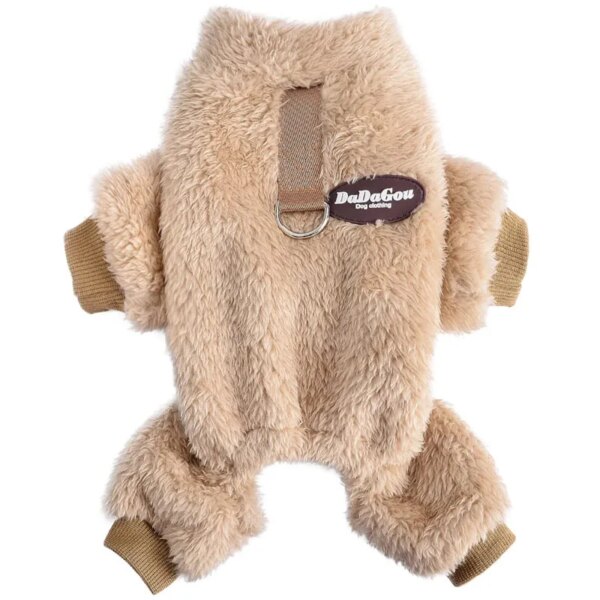 Thermal Velvet Dog Pajamas - Winter Jumpsuit - Image 2