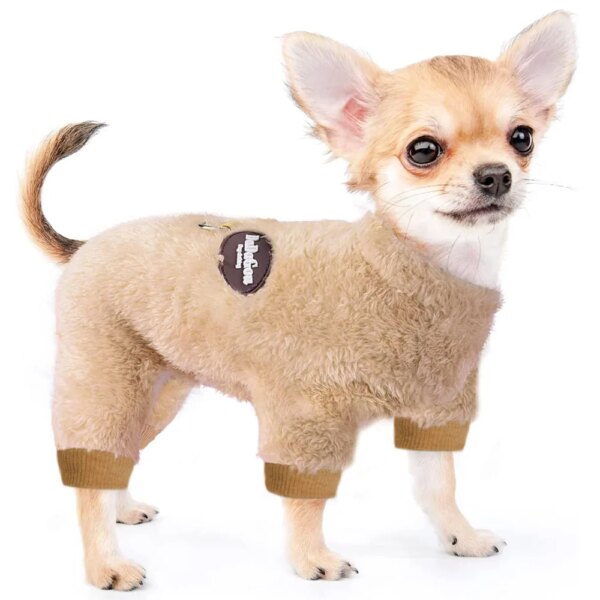 Thermal Velvet Dog Pajamas - Winter Jumpsuit