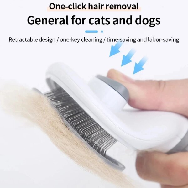 Pet Grooming Brush – Stainless Steel Comb - Image 3