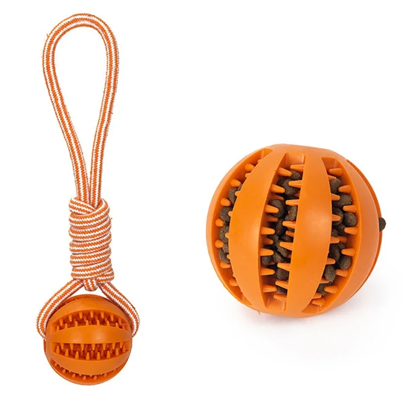 Dog Leaking Food Ball with Rope Interactive Dog Toy Rubber Balls for Small Large Dogs Chewing Bite Resistant Toys Pet Supplies Dog Leaking Food Ball with Rope Interactive Dog Toy Rubber Balls for Small Large Dogs Chewing Bite Resistant Toys Pet Supplies