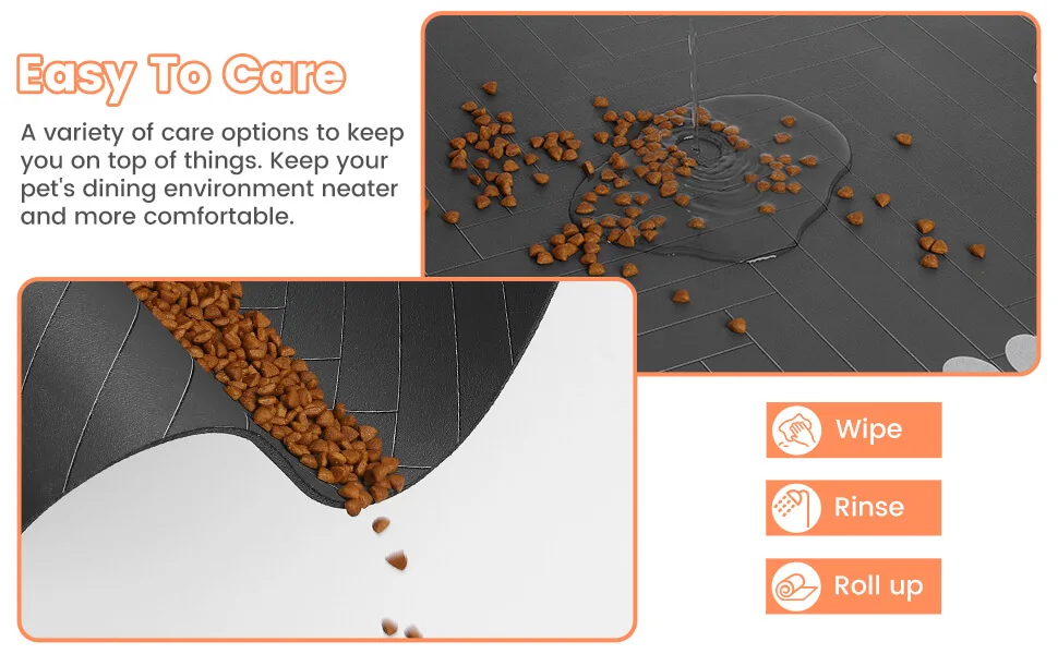 Pet Feeding Mat-Absorbent Pet Placemat for Food and Water Bowl, with Waterproof Rubber Backing, Quick Dry Water Mat for Dog Cat Pet Feeding Mat-Absorbent Pet Placemat for Food and Water Bowl, with Waterproof Rubber Backing, Quick Dry Water Mat for Dog Cat