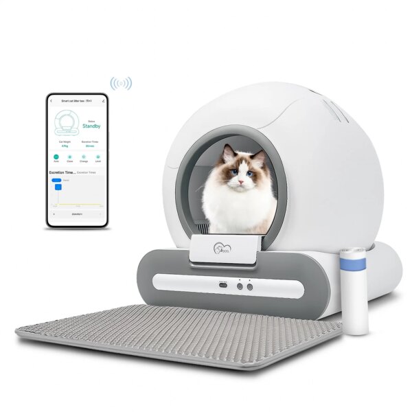 DOEL Smart Self-Cleaning Cat Litter Box with App Control