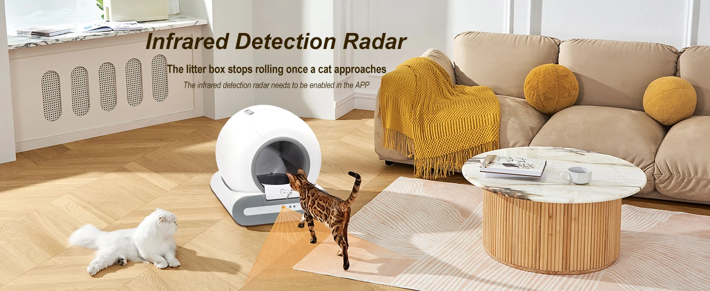 DOEL Automatic Cat Litter Box Self Cleaning with App Control & Cat Litter Mat Smart Cat Toilet for Multiple Large Cats DOEL Automatic Cat Litter Box Self Cleaning with App Control & Cat Litter Mat Smart Cat Toilet for Multiple Large Cats