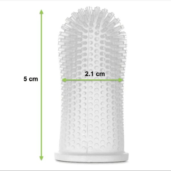 Pet Finger Toothbrush – Soft Silicone Teeth Cleaner - Image 4