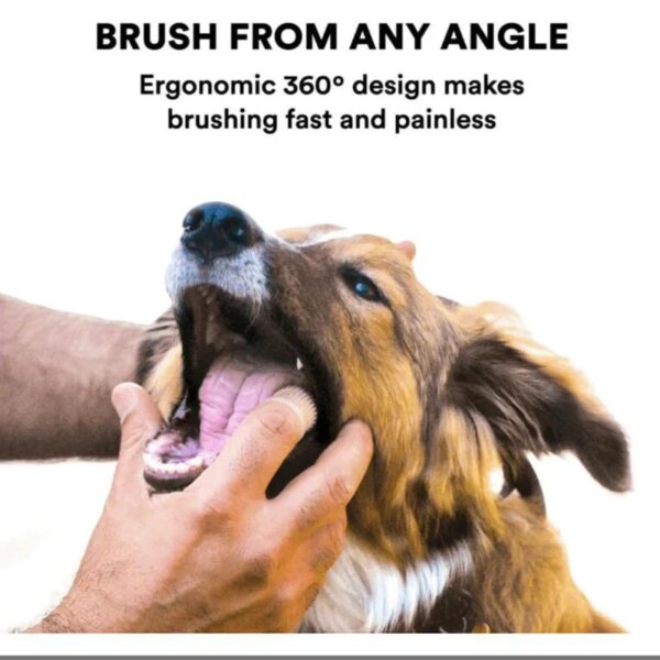 Pet Finger Toothbrush – Soft Silicone Teeth Cleaner - Image 2