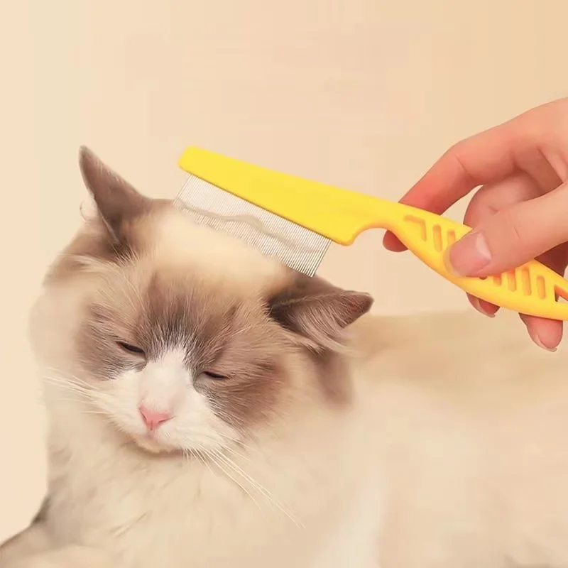 1/2pc Pet Hair Shedding Comb Stainless Steel Flea Comb for Cat Dog Pet Comfort Flea Hair Grooming Comb Dog Brush Grooming Tools 1/2pc Pet Hair Shedding Comb Stainless Steel Flea Comb for Cat Dog Pet Comfort Flea Hair Grooming Comb Dog Brush Grooming Tools