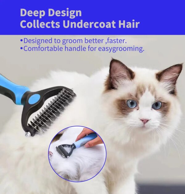 **Pet Deshedding Brush & Hair Remover** - Image 4