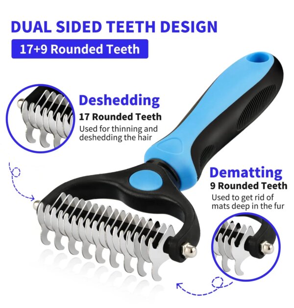 **Pet Deshedding Brush & Hair Remover** - Image 2