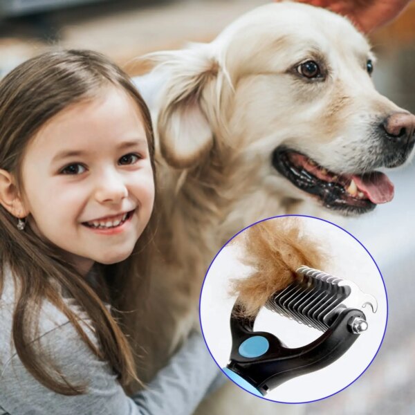 **Pet Deshedding Brush & Hair Remover** - Image 3