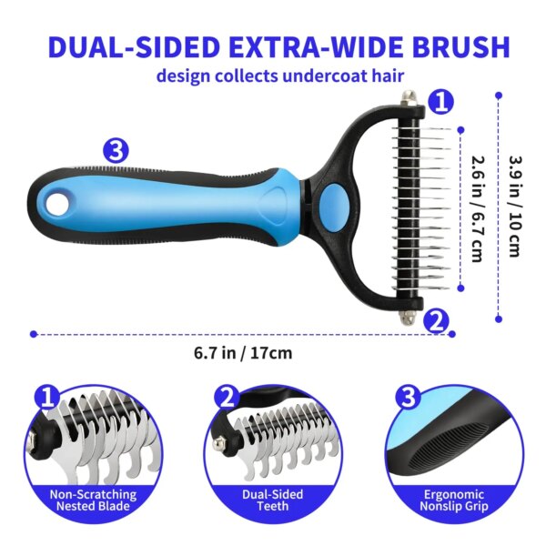 **Pet Deshedding Brush & Hair Remover** - Image 5
