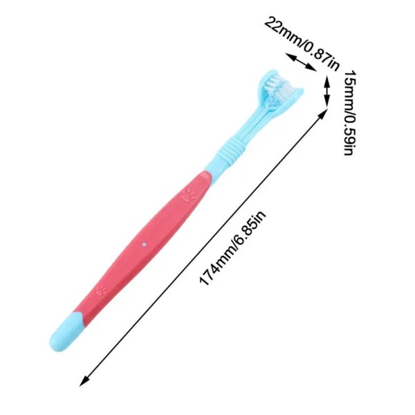 Three-Sided Pet Toothbrush - Image 6