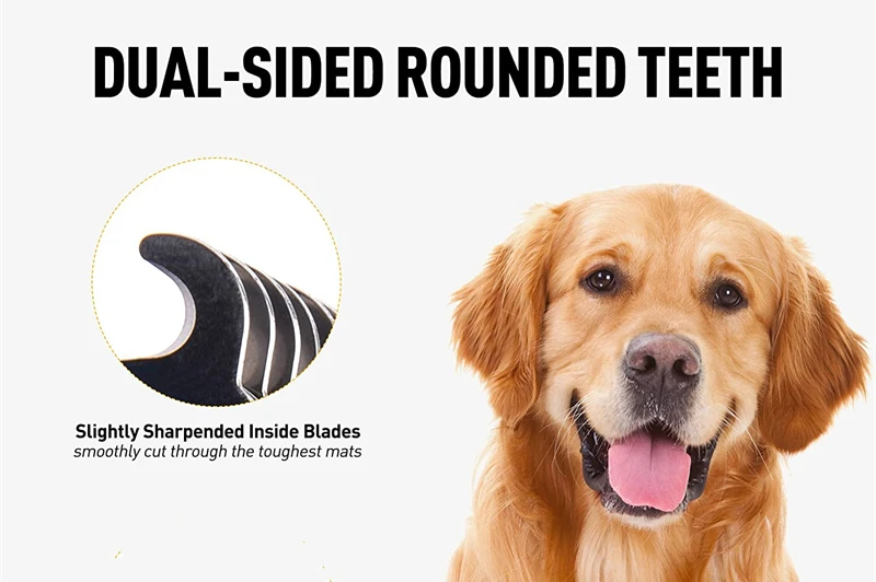 Pets Stainless Steel Grooming Brush Two-Sided Shedding and Dematting Undercoat Rake Comb for Dog Cat Remove Knots Tangles Easily Pets Stainless Steel Grooming Brush Two-Sided Shedding and Dematting Undercoat Rake Comb for Dog Cat Remove Knots Tangles Easily