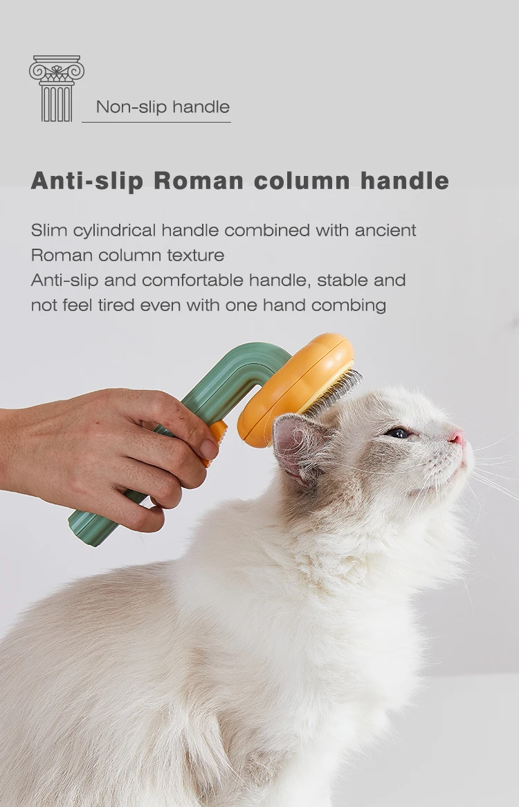 Pumpkin Pet Brush, Self Cleaning Slicker Brush for Shedding Dog Cat Grooming Comb Removes Loose Underlayers and Tangled Hair, Pumpkin Pet Brush, Self Cleaning Slicker Brush for Shedding Dog Cat Grooming Comb Removes Loose Underlayers and Tangled Hair,