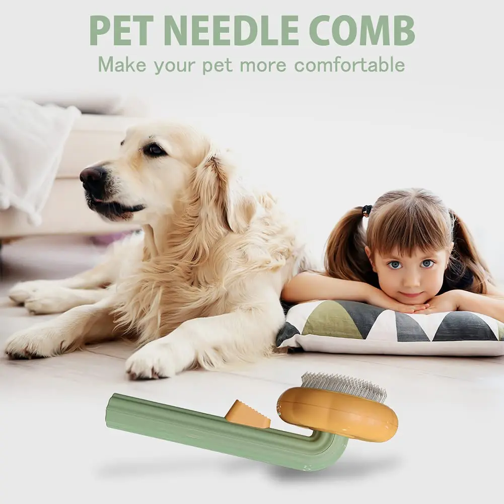 Pumpkin Pet Brush, Self Cleaning Slicker Brush for Shedding Dog Cat Grooming Comb Removes Loose Underlayers and Tangled Hair, Pumpkin Pet Brush, Self Cleaning Slicker Brush for Shedding Dog Cat Grooming Comb Removes Loose Underlayers and Tangled Hair,