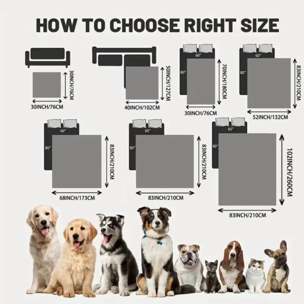 Waterproof Pet Bed Cover – Sofa &amp - Image 2