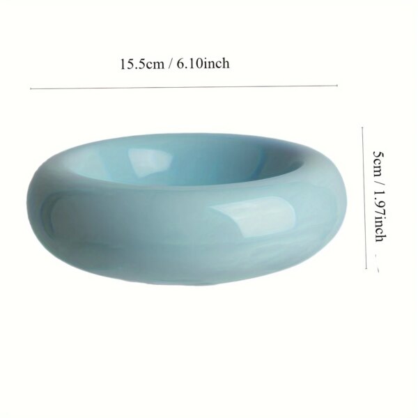 Ceramic Donut-Shaped Non-Slip Cat Bowl - Image 5