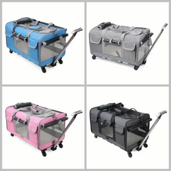 Extra large portable pet trolley case for convenient travel. - Image 6